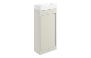 Carina 410mm Floor Standing Unit Inc. Basin - Matt Latte